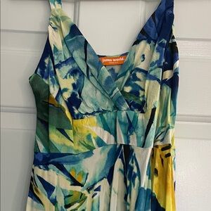 Jams World Blue and Green Abstract Dress